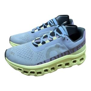 ON Brand Cloud Cloudmonster Nimbus Blue/Green Women's size 8  Running Shoes